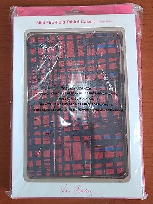 NEW Vera Bradley Mini Flip-Fold Tablet Case IPad Mini Navy Red Art Plaid • $13.78