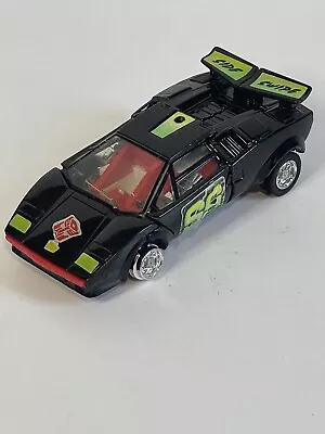 VTG Hasbro G2 Transformers Black Sideswipe Figure Incomplete • $34.99