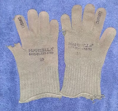 Manzella USMC Wool Glove Liner OD Green Torn (LG) • $3.49