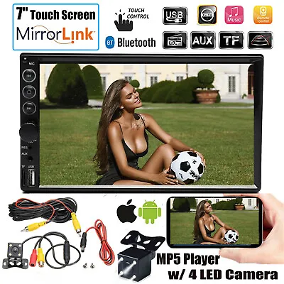 $73.74 • Buy 7  Car Radio MP5 Stereo Multi-Player Mirrors For Android IOS GPS Navigation +Cam