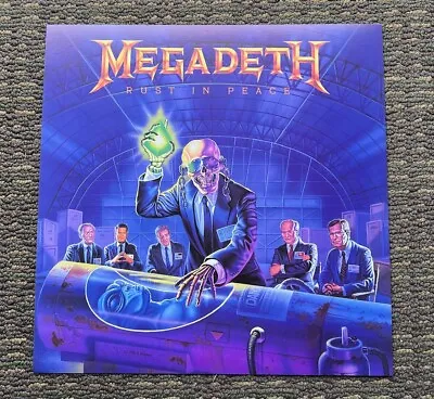 Megadeth - Rust In Peace RARE Original Promo 12 X 12 Poster Flat '90 • $40