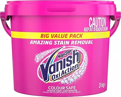 Vanish Napisan Oxi Action Bulk Clothes Laundry Washing Powder Stain Remover 3kg • $25.89