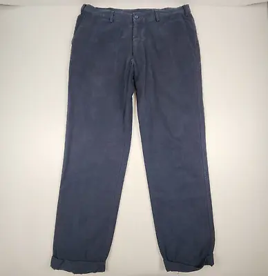 Gant Pants Mens Size W38 L34 Navy Blue Normal Waist Regular Fit Moleskin Feel • $12.92