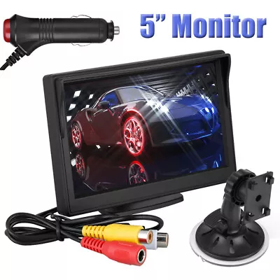 Car 5 INCH TFT LCD HD Screen Monitor For Car Rear Reverse Rearview Backup Camera • $29.99