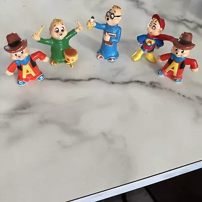 Vintage Alvin And The Chipmunks Figures Lot Of 5 1983 • $20