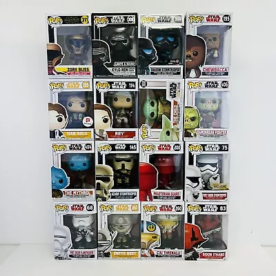 Huge Bundle Mixed Lot Of 16 Funko Pop! Star Wars Vinyl Figures Bobble-Heads • $79.99