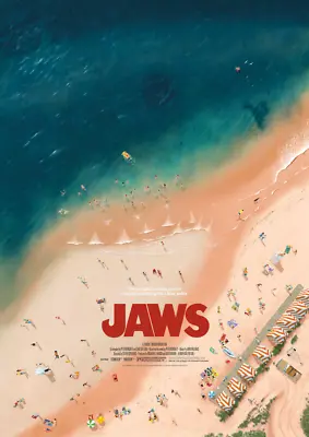 Jaws Andrew Swainson Movie Amity Island Poster Print Fine Art 16.5x23.4 Mondo • $129.99