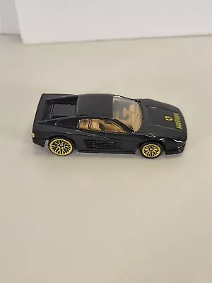 Vintage 1986 Hot Wheels Ferrari Testarossa Black Toy Car Loose • $11.70