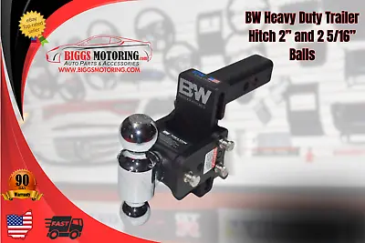 B&W TS10037B (IN STOCK) Tow & Stow 2  Receiver Trailer Hitch - 5” Drop/5.5  Rise • $359.99
