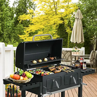 $259.99 • Buy Oversize Charcoal BBQ Grill Liftable Charcoal Tray Backyard Patio Outdoor Cooker