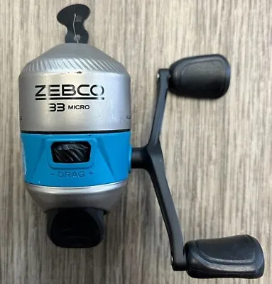Zebco Fin Commander  New Style  33 Micro Push Button Reel - Easy To Use- New • $20.95