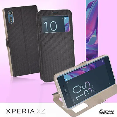 $5.99 • Buy Flip View Stand Slim Case Cover For Sony Xperia XZ Xperia XA 