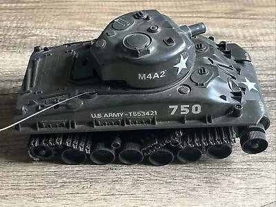 Vintage Radio Shack U.S. Sherman Tank 750 Radio Controlled RC No Remote Untested • $15