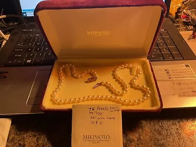 Mikimoto Pearl Necklace Vintage • $2299.99