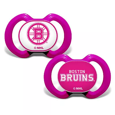 Boston Bruins - Pink Pacifier 2-Pack • $14.99