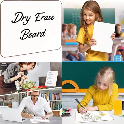 Small White Board  Dry Erase Mini Whiteboard 9X12 Inch  Small Dry Erase Board • $6.68