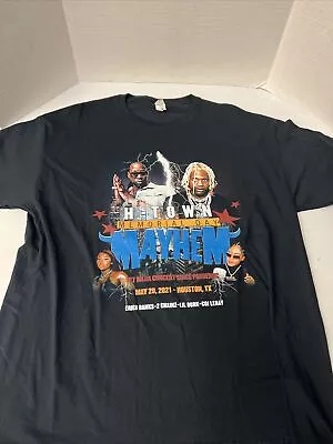 H-Town Memorial Day Mayhem 2021 2 Chainz Lil Durk Tee Black Size XL Brand New  • $17.49