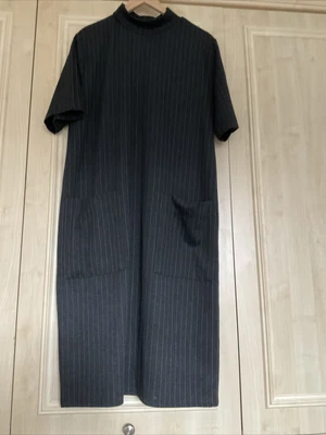 £0.99 • Buy M&S Pin Stripped Work Dress Size 14