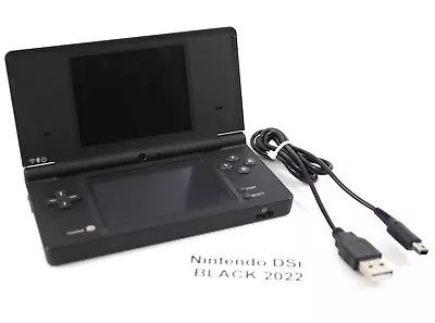 Genuine Official Nintendo DSi Console [Black] + Charging Cable • $110