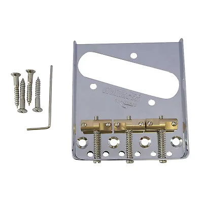 Wilkinson WTB Telecaster Guitar Ashtray Bridge W/ Brass Saddles CHROME • $55.44