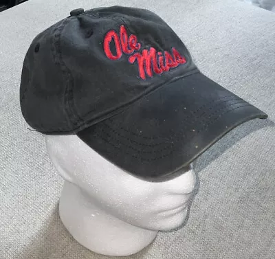 Ole Miss Adidas Black Cap University Of Mississippi Rebels Football Vintage • $15.99