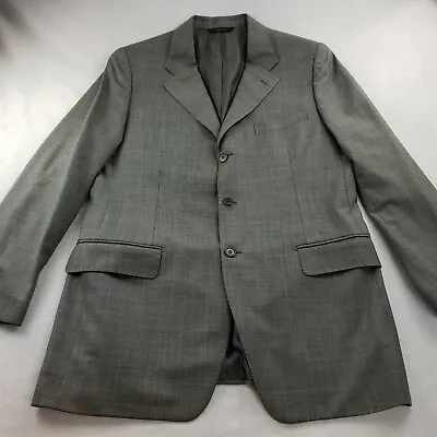 Vintage Brooks Brothers Golden Fleece Tailored Italy Smoking Jacket Gray Men 40  • $19.63