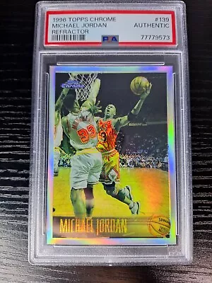 Michael Jordan 1996-97 Topps Refractor #139 HOF GoAt • $2499