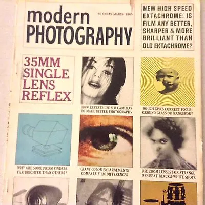 Modern Photography Magazine How Experts Use SLR Cameras March 1965 071617nonrh • $12.99