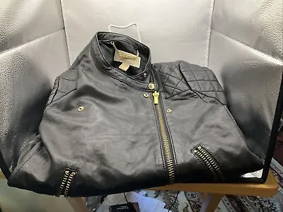 Michael Kors Black Moto Jacket Size Small  • $49.99