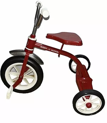 Vintage RADIO FLYER Mini Toy Metal Red Tricycle For Dolls And Stuffed Animals • £25.08