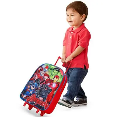 Avengers Children's Trolley Suitcase Wheeled Bag Marvel Superheroes Kids Luggage • $27.70