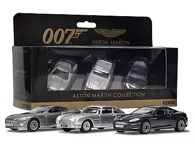 Corgi James Bond 007 Aston Martin 3 Car Collectors Display Collection Set NEW • £32.50