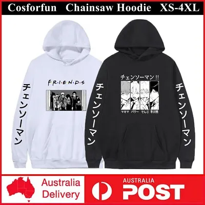 Anime Chainsaw Hoodie Mens Womens Costume Pullover Long Sleeve Sweatshirt Jumper • $38.59