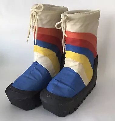 Vtg 70's Moon Snow Boots US Size M7-8/W9-10 Made In KOREA VGC • $130