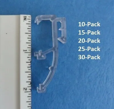 1 Inch Double Slat Clear Valance Retainer Clips For Window Mini Blinds 10-30Pack • $5.99