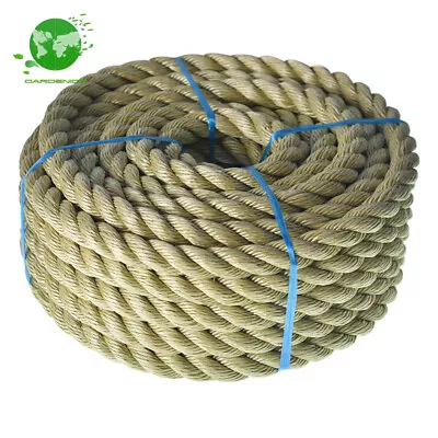 100' Artificial Manila PP Twisted Industry 3 Strand Lightweight Synthetic Rope • $42.28