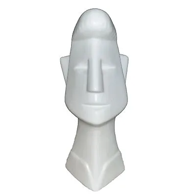 Mikasa White Ceramic Face Abstract Vase Planter White Modern Abstract 12 1/2 “ • $34.30