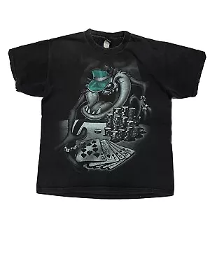$49.99 • Buy VINTAGE LOONEY TUNES X FIFTH SUN TAZ POKER DEALER RARE GRAIL 90s BIG FACE Size L