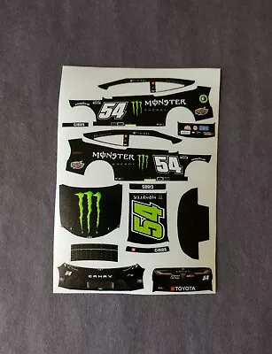 2024 Custom Ty Gibbs #54 Monster Energy 1/64 Peel & Stick Decals • $9.99