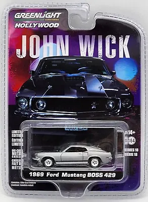 Greenlight Collectibles John Wick 1969 Ford Mustang Boss 429 Real Riders!!!! • $12.48
