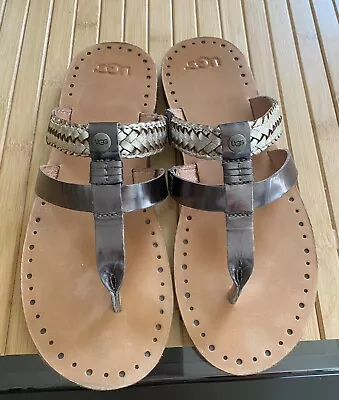 UGG Leather Flip Flops Size 5.5  • £30