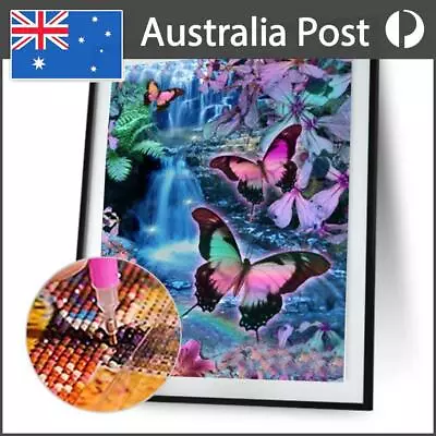 5D Butterfly Diamond Painting Embroidery DIY Cross Stitch Decor • $13.99