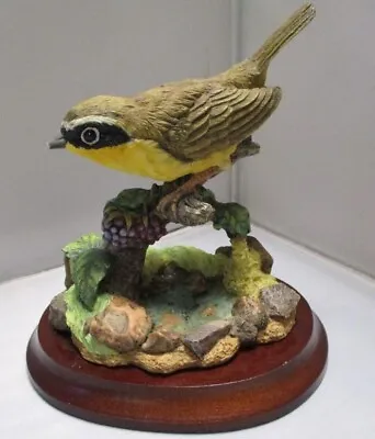Maruri Premier Yellow-Throated Warbler Figurine PB-9912  1999 • $14.99
