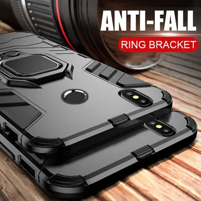 Armor Ring Holder Case Cover For Xiaomi Redmi Note 12 11 10 9 8 Pro Mi 11T 10T • $7.36