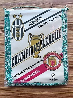 Pennant Juventus Manchester United 1996 No Match Worn Shirt • £102.73