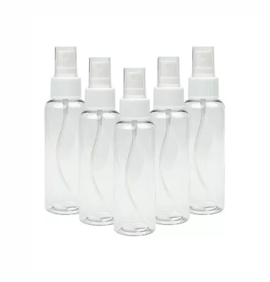 100 BULK - 100ML Empty Plastic Bottles+Spray Caps For Hand Gels & Lotion Travel  • £38