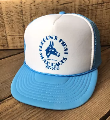 Retro Lakeview Oregon Mule Races Trucker Hat OS • $22