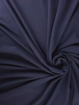 £15.44 • Buy 60  Wide 4 Way Stretch Thick Poly Knit Navy Blue Fabric Sold By The Yard