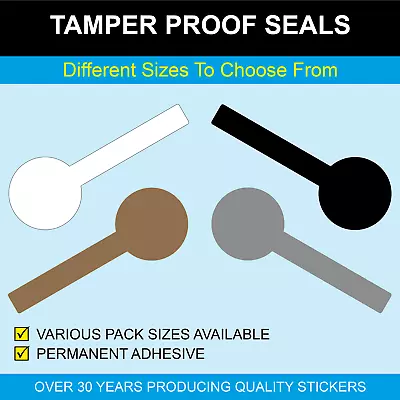 Cosmetic - Lollipop Shaped Tamper Proof / Tamper Evident Seals • £21.42