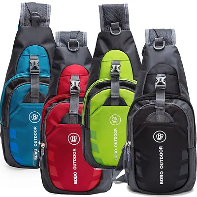 Men's Nylon Crossbody Shoulder Bags Chest Cycle Sling Pack Daily Travel Backpack • $11.69